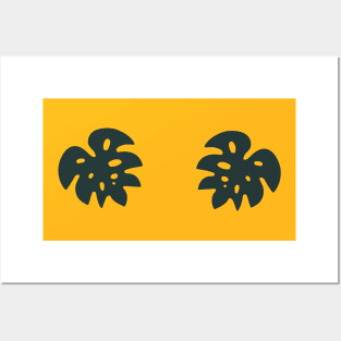 Monstera Leaf Posters and Art